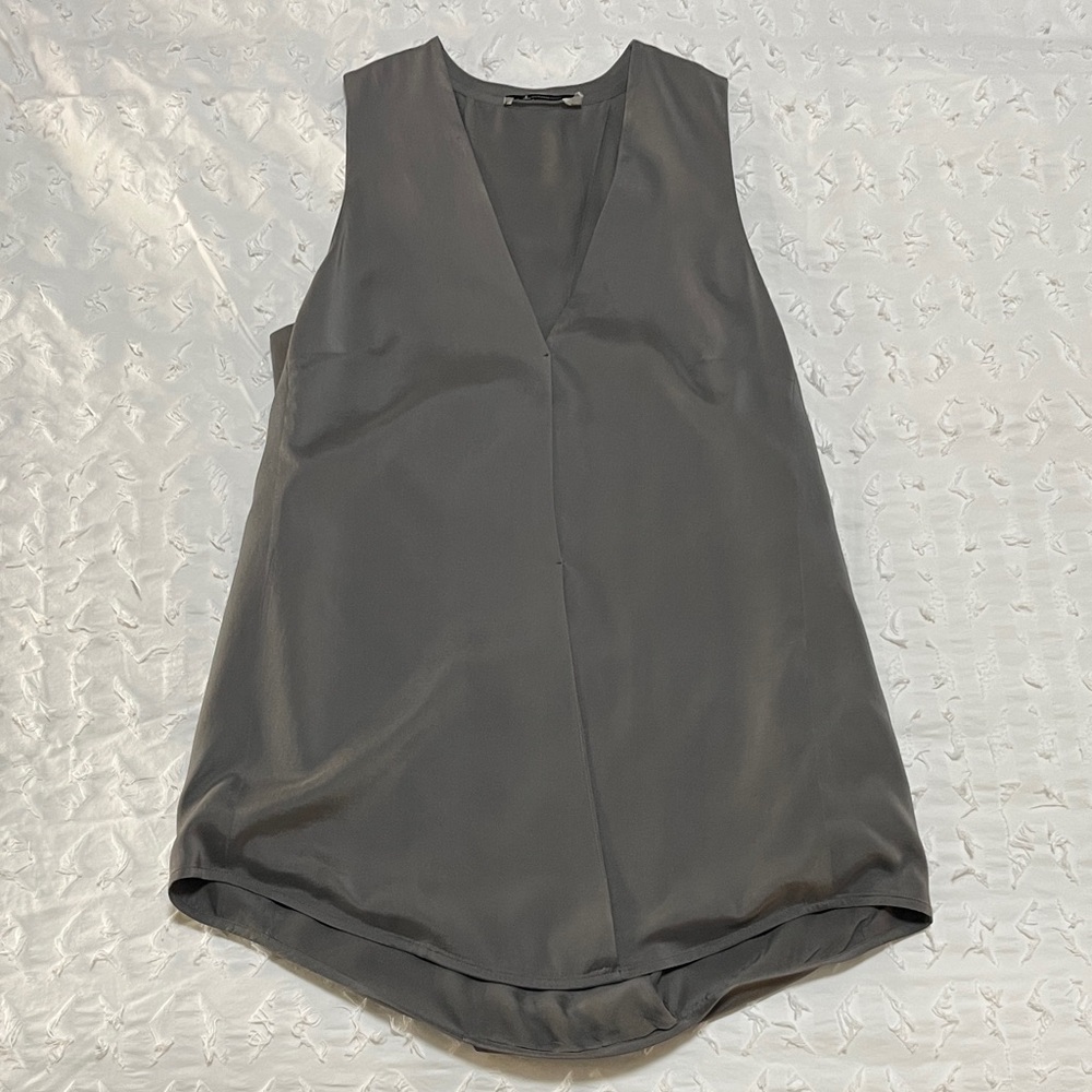 Alexander Wang Charcoal Sleeveless Blouse